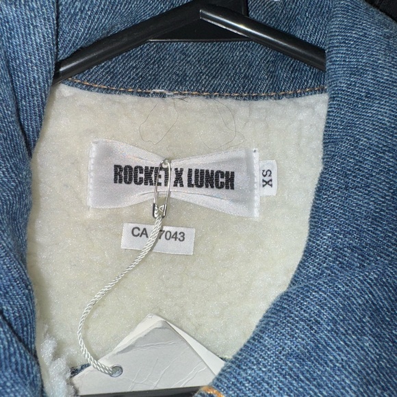 Rocket X Lunch Sherling lined 3/4 length jean coat. - Picture 3 of 4